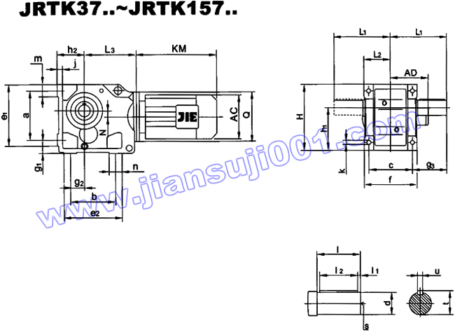 JRTK斜齒輪—傘齒輪減速機(jī)電機(jī)